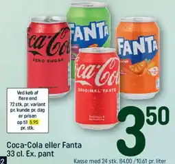 REMA 1000 Coca‑Cola eller Fanta tilbud