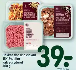 REMA 1000 Hakket dansk oksekød / kalvegryderet tilbud