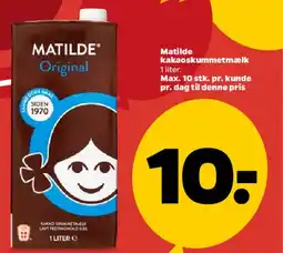 Netto Matilde Original kakaoskummetmælk tilbud