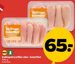 Netto Kyllingebrystfilet / inderfilet tilbud