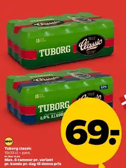 Netto Tuborg (15x33 cl) tilbud