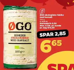 Netto ØGO Økologiske riskiks med havsalt tilbud