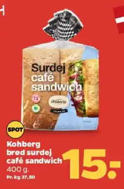 Netto Kohberg surdej cafe sandwich tilbud