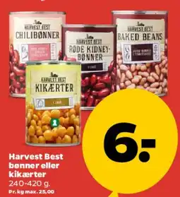 Netto Harvest Best bønner eller kikærter tilbud