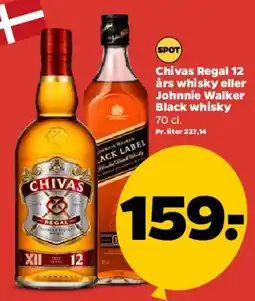 Netto Chivas Regal 12 år eller Johnnie Walker Black tilbud