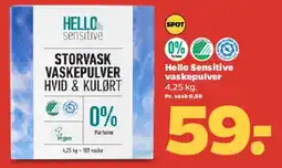 Netto Storvask vaskepulver (hvid & kulørt) tilbud