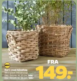 Netto Kurv med håndtag tilbud