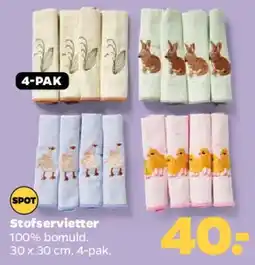 Netto Stofservietter 4-pak tilbud