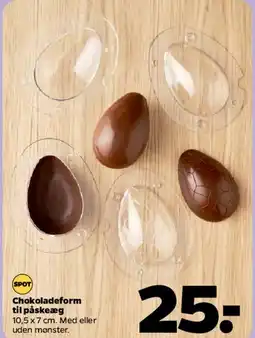 Netto Chokoladeform til påskeæg (klar plastik) tilbud
