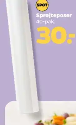 Netto Sprøjteposer 40-pak tilbud