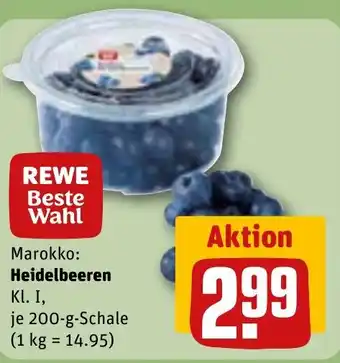 REWE DE Heidelbeeren tilbud