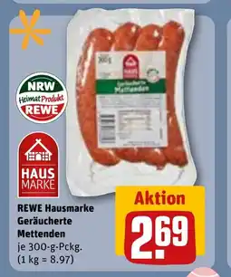 REWE DE REWE Hausmarke Geräucherte Mettenden tilbud