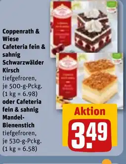 REWE DE Coppenrath & Wiese Cafeteria fein & sahnig Schwarzwälder Kirsch tilbud