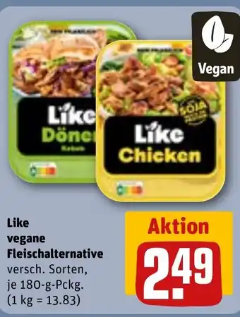 REWE DE Like vegane Fleischalternative tilbud