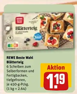 REWE DE REWE Beste Wahl Blätterteig tilbud