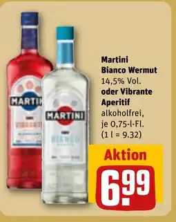 REWE DE Martini Bianco Wermut oder Vibrante Aperitif tilbud