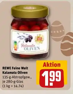 REWE DE REWE Feine Welt Kalamata Oliven tilbud
