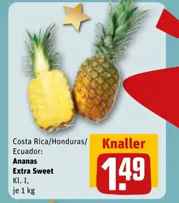 REWE DE Ananas Extra Sweet tilbud