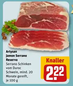 REWE DE Artysan Jamon Serrano Reserva tilbud