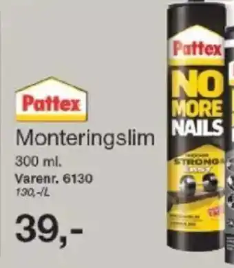 Harald Nyborg Pattex Monteringslim tilbud
