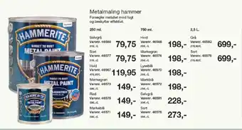 Harald Nyborg Metalmaling hammer tilbud
