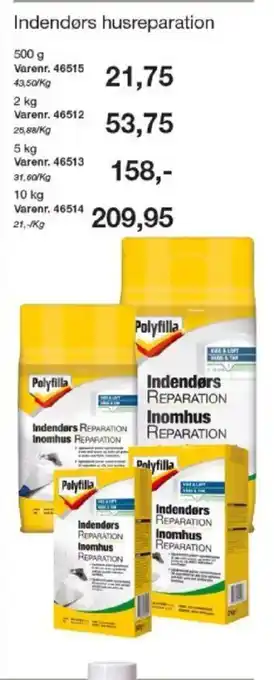 Harald Nyborg Indendørs husreparation tilbud