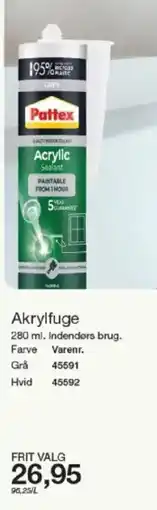 Harald Nyborg Pattex Akrylfuge tilbud