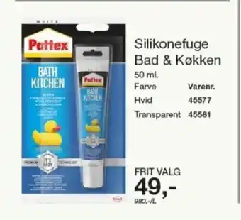 Harald Nyborg Pattex Silikonefuge Bad & Køkken tilbud