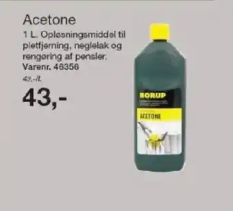 Harald Nyborg BORUP Acetone tilbud