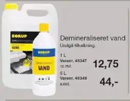 Harald Nyborg BORUP Demineraliseret vand tilbud