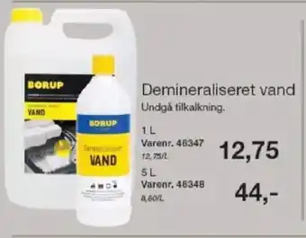 Harald Nyborg BORUP Demineraliseret vand tilbud
