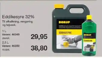 Harald Nyborg BORUP Eddikesyre 32% tilbud