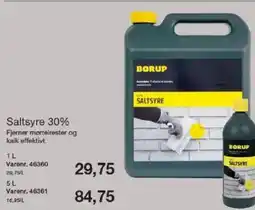 Harald Nyborg BORUP Saltsyre 30% tilbud