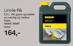 Harald Nyborg BORUP Linolie Rå tilbud