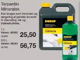 Harald Nyborg Terpentin Mineralsk tilbud