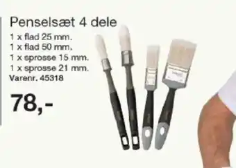 Harald Nyborg Penselsæt 4 dele tilbud