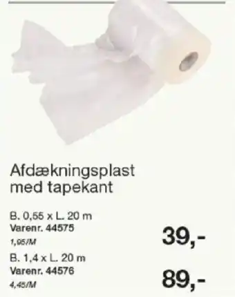 Harald Nyborg Afdækningsplast med tapekant tilbud