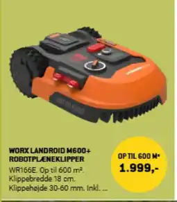 XL-BYG Worx landroid M600+ robotplæneklipper tilbud