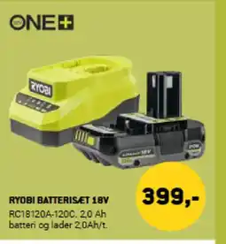 XL-BYG Ryobi batteriset 18v tilbud
