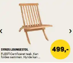 XL-BYG Syros loungestol tilbud