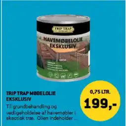 XL-BYG Trip Trap mobelolie eksklusiv tilbud