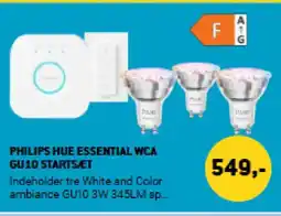XL-BYG PHILIPS Hue essential WCA GU10 startsæt tilbud