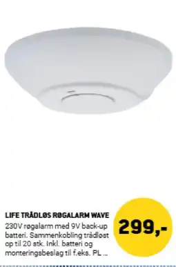 XL-BYG Life trådløs rogalarm wave tilbud