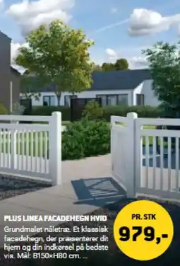 XL-BYG Plus linea facadehegn hvid tilbud