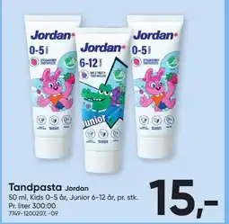 BigDollar Jordan Tandpasta tilbud