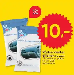 BigDollar Mr Valet Vådservietter til bilen tilbud
