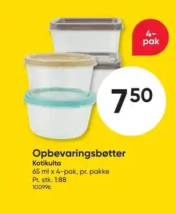 BigDollar Opbevaringsbøtter Kotikulta tilbud