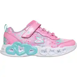 Sport 24 Skechers Heart Lights Inf Velcro Sneakers M/Lys Børn tilbud