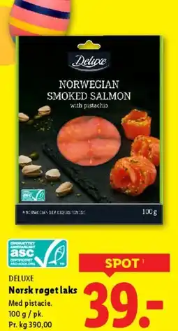 Lidl Norsk røget laks med pistacie tilbud