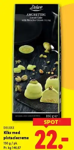 Lidl Amorettini (kiks med pistaciecreme) tilbud